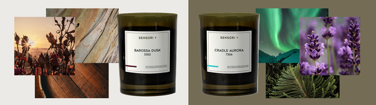 Introducing the Barossa Dusk and Cradle Aurora Detoxifying Soy Candles!